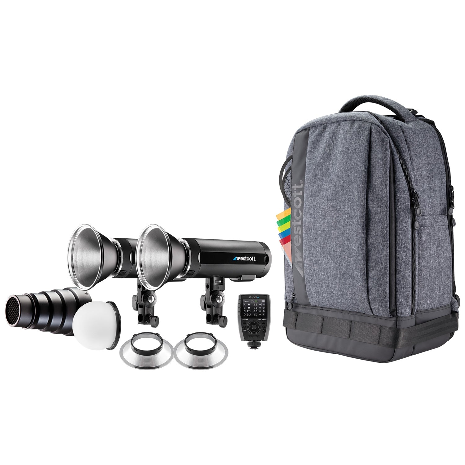 FJ200 Strobe 2-Light Backpack Kit with FJ-X3 M Universal Wireless Trig