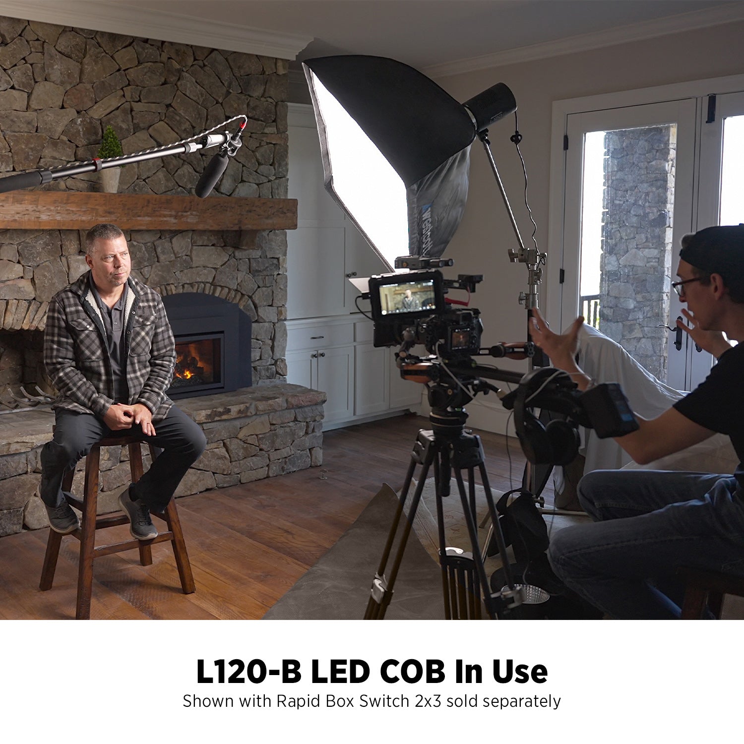 L120-B Bi-Color COB LED in use