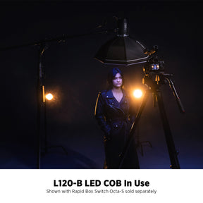 L120-B Bi-Color COB LED in use